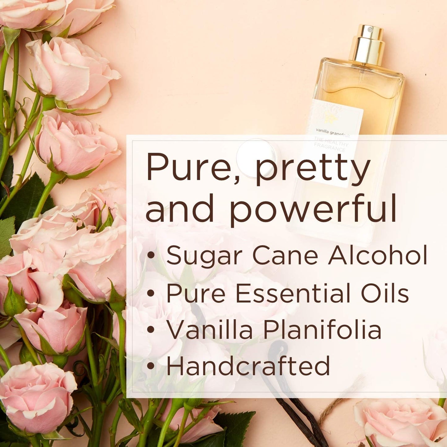Lavanila Vanilla Grapefruit Perfume for Women, 0.32 oz Roller - Citrus, Warm Cedarwood & Soft Vanilla, The Healthy Fragrance, Clean and Natural