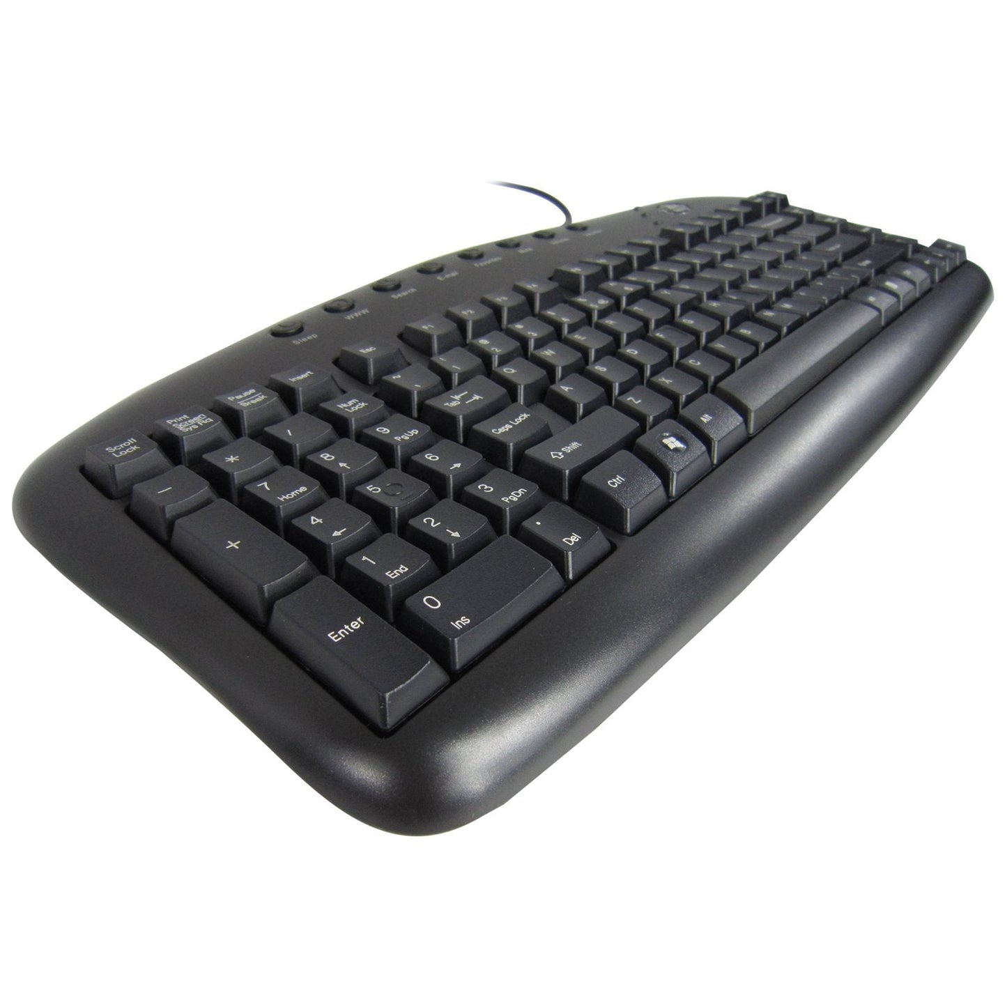 Ergonomic Left Handed Keyboard For Business/Accounting - 8 Multimedia Hotkeys - Eliminates Rsi And Carpal Tunnel - Patented Natu
