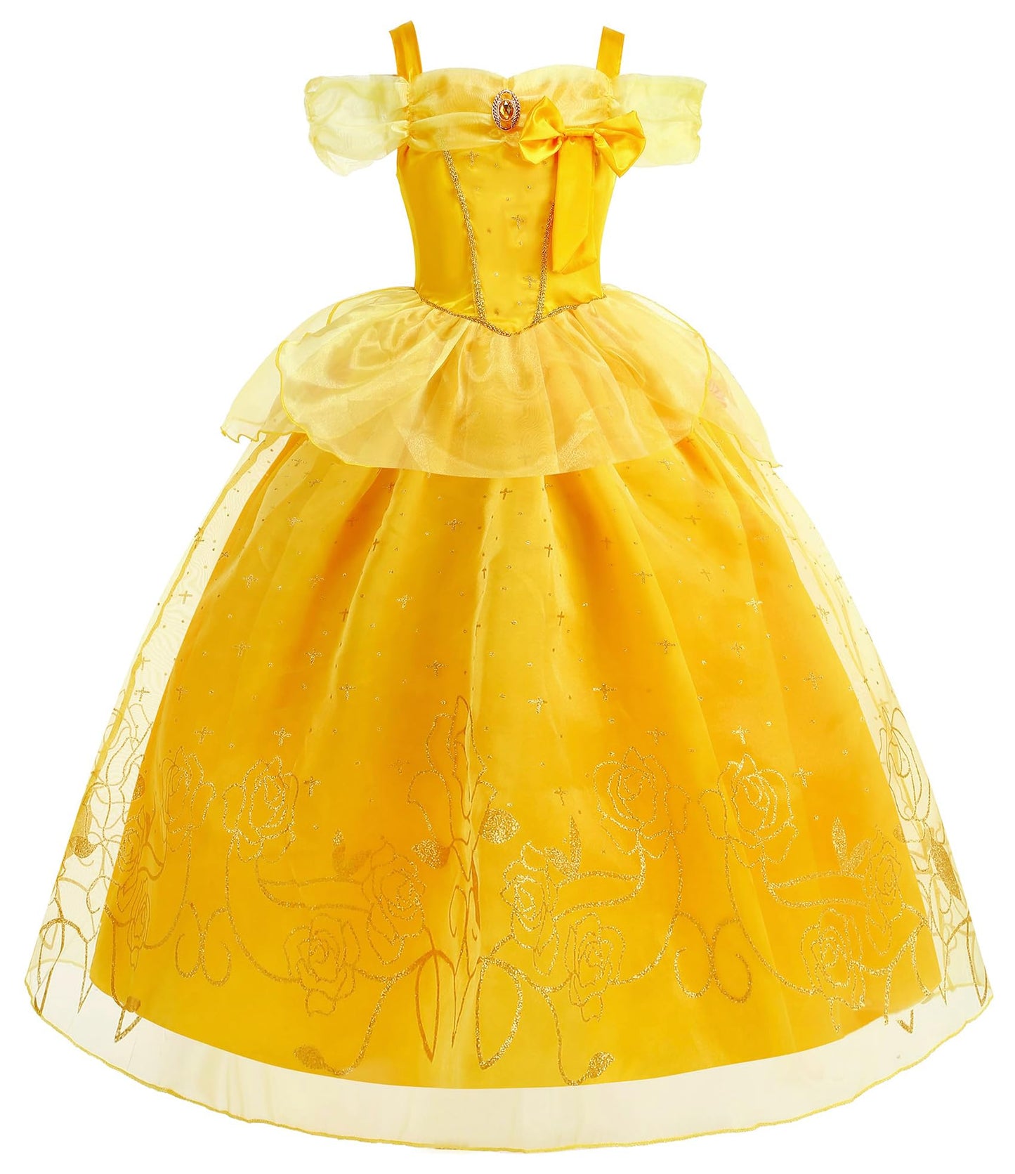 SYoimy Princess Dress for Girls Princess Dress Up Costume for Kids Halloween Cosplay Birthday Party with Accessories