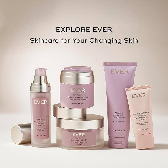 EVER Reveal Biomimetic Peel Pads - Exfoliating & Brightening Travel Pack, 10 Count – Azelaic Acid, Caviar Lime & LSR10 for Radiant, Smoother Skin
