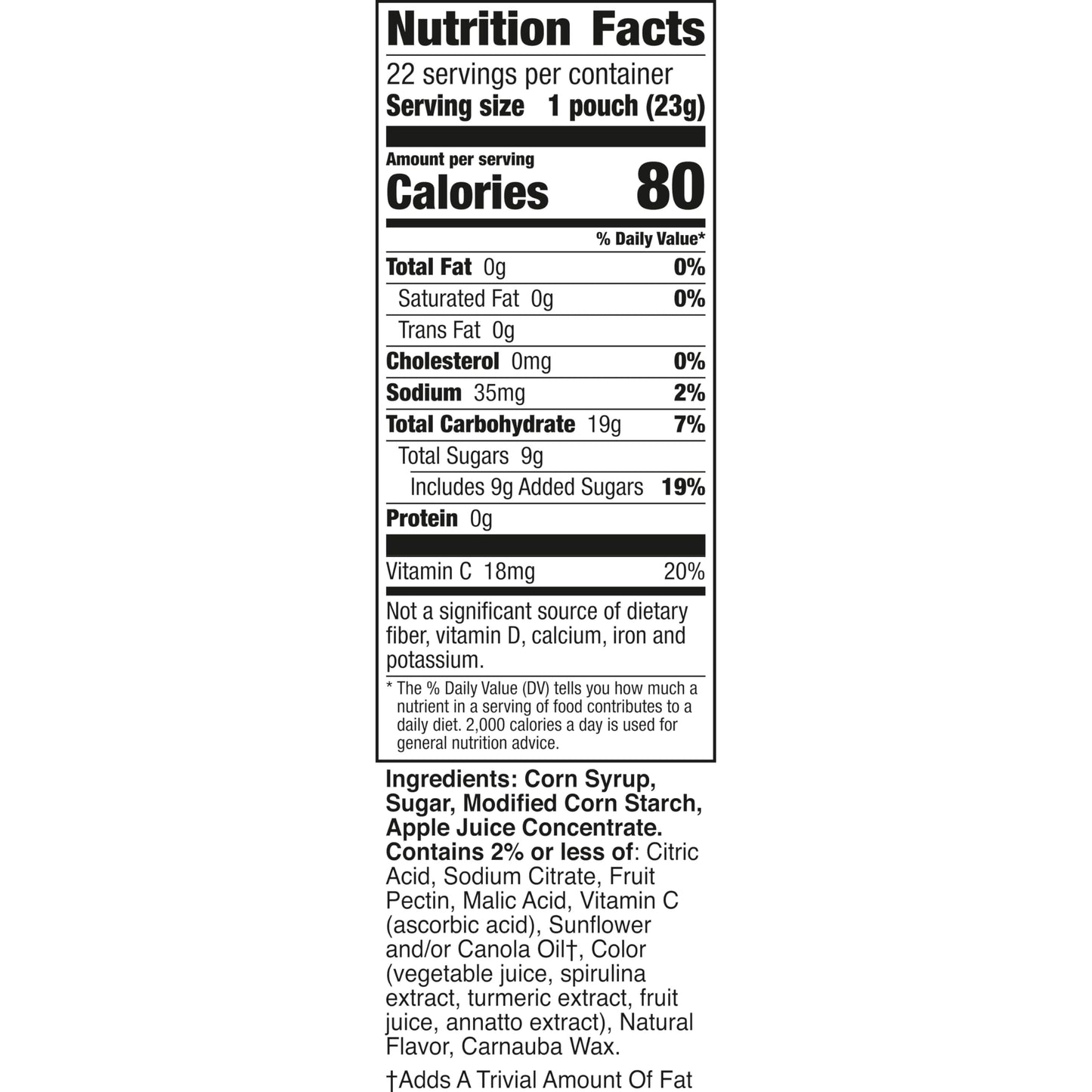 Harry Potter Fruit Flavored Snacks, Fat Free and Gluten Free Snacks, 17.6 oz Value Pack, 22 Pouches