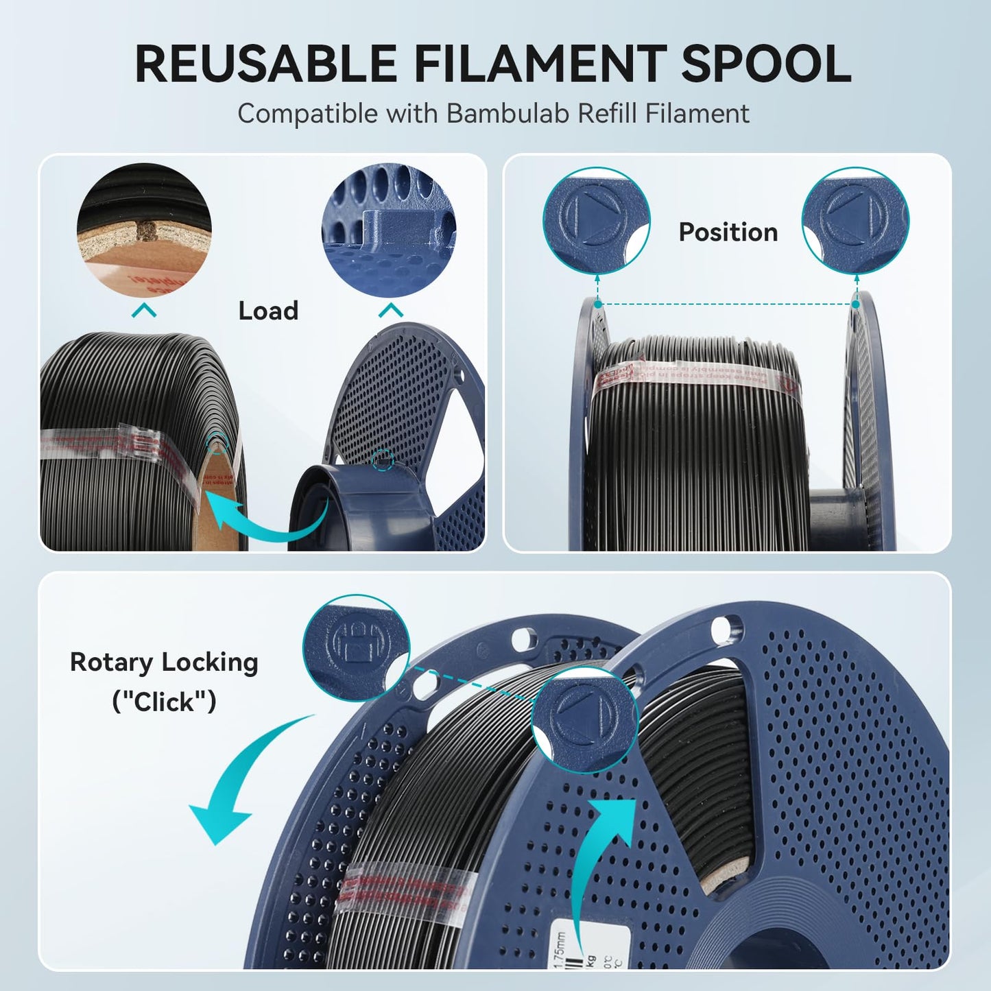PETG Filament 1.75mm, Ultra Tough, Heat Optimized, Odorless, 1kg(2.2lbs) SUNLU Clear PETG 3D Printer Filament, Dimensional Accuracy +/- 0.02mm, Transparent