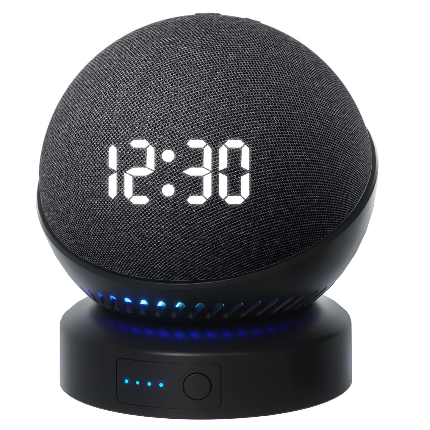 Battery Base for D0/t 4th & 5th Generation Portable D0/t 5TH Gen and Google Nest WiFi Battery Base Stand Not Including The Speaker (Black)-New