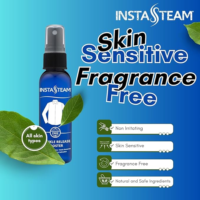 Anti-Static Wrinkle Releaser Spray - Unscented Travel Size Static Sprays for Clothing - Wrinkle Free Fabric Refresher Spray - Wrinkle Spray For Clothes, 3 Fl Oz (Pack of 3)