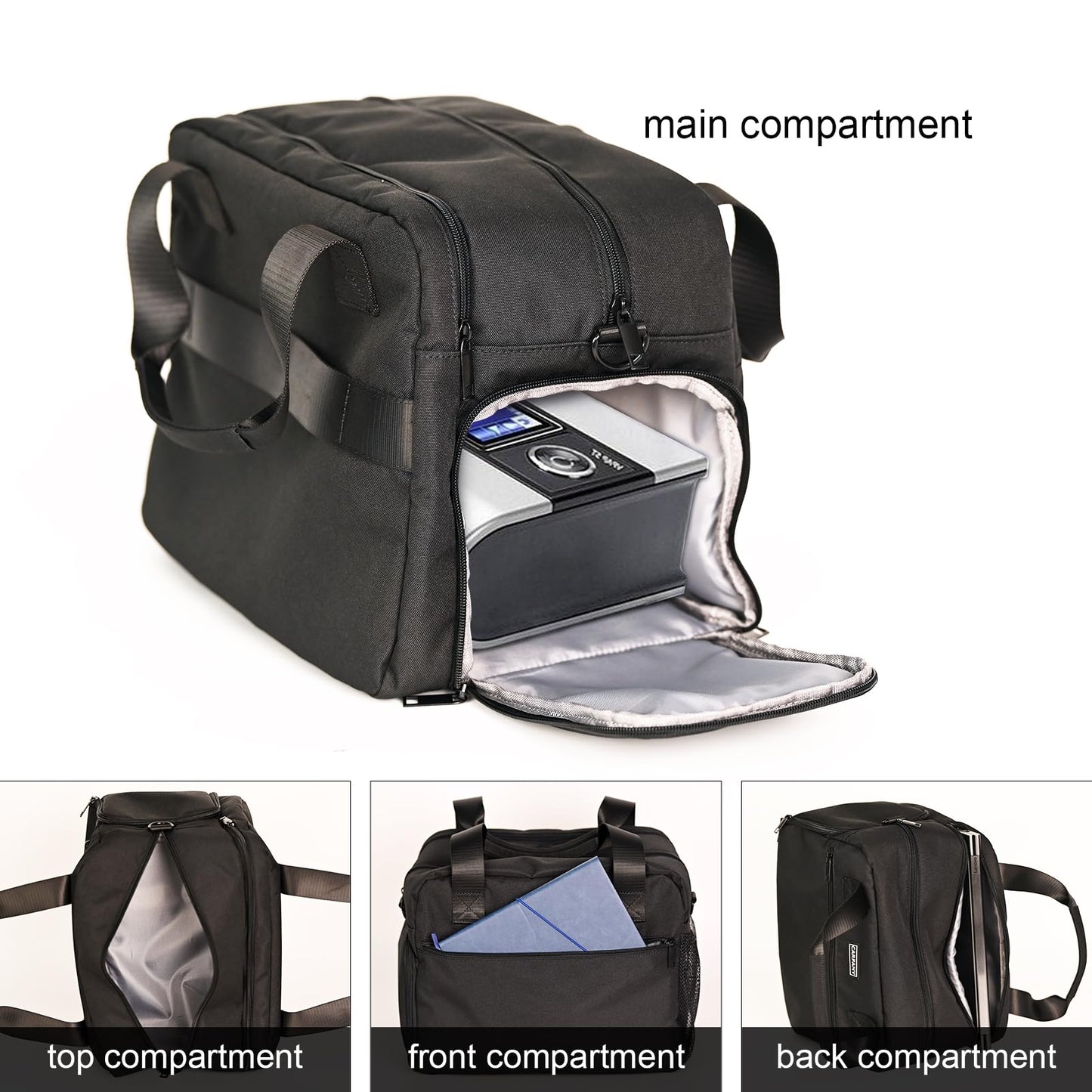 Carfany Travel Bag Compatible With Resmed Airsense 10 Airsense 11 Philips Dreamstation Respironics Resvent Carrying Case Fits For Breathing Machine And Accessories