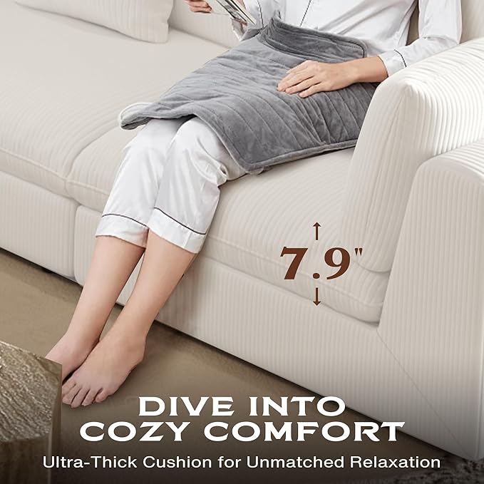 Fajiani Oversized Modular Sectional Sofa, Cloud Couch Deep Seat Sofa Cushion Covers Removable, Oversized Sectional Couches for Living Room (1 Single Seater-Off White)