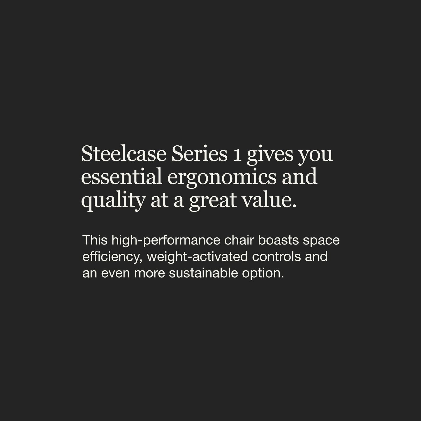 Steelcase Series 1 Office Chair - Ergonomic Work Chair with Wheels for Carpet - Helps Support Productivity - Weight-Activated Controls, Back & Arm Support - Easy Assembly - Nickel + Onyx Era