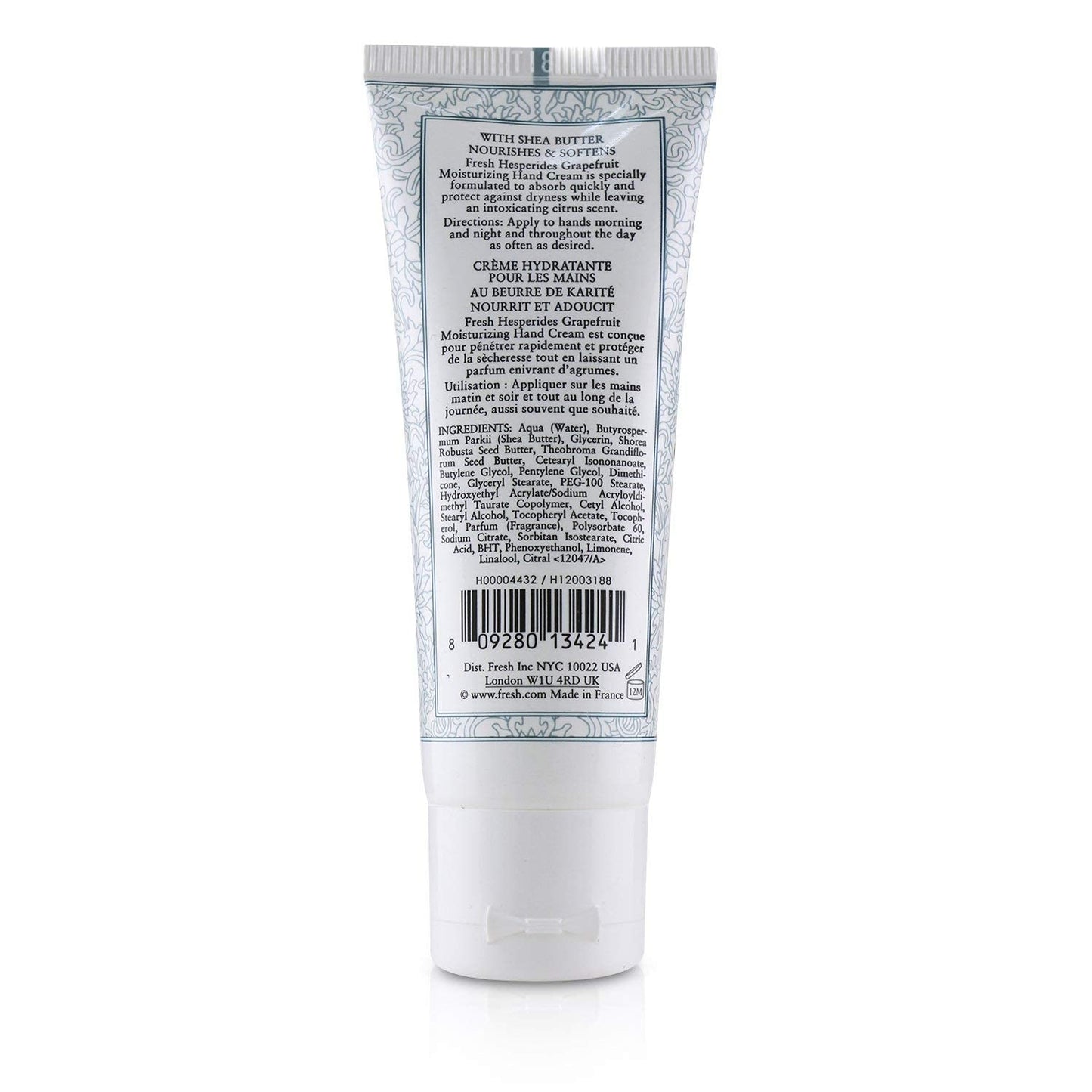 Fresh Moisturizing Hand Cream Hesperides Grapefruit 1oz (30ml)