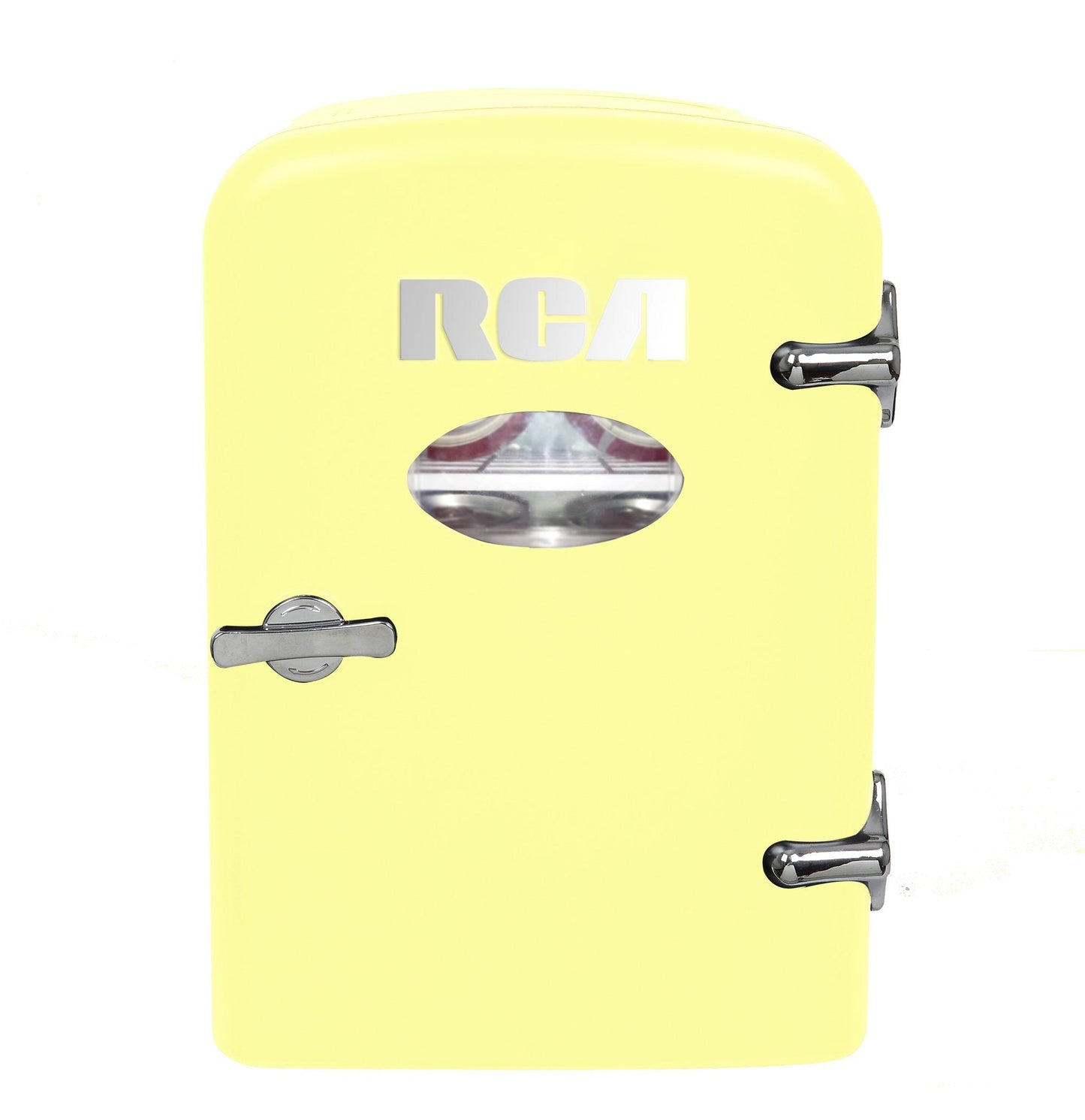 Frigidaire 6-CAN Mini Fridge, Yellow, 0.3 Cubic Feet