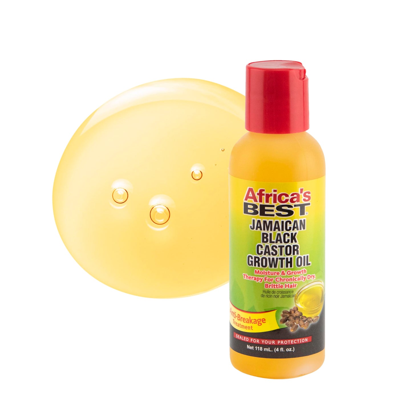 Africa's Best - Jamaican Black Castor Growth Oil, High in Vitamin E, Minerals and Proteins, Help Repair Dry Scalp, Split Ends, T