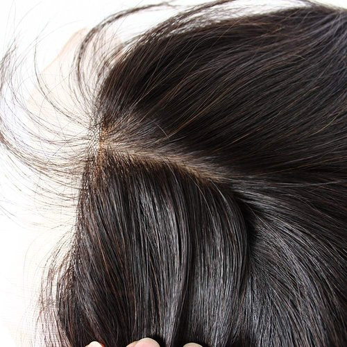 Bella Hair Free Part Silk Base Closure Straight, 130% Density Natural Color Remy Virgin Human Hair 4x4inch Top Closure (12inch)