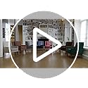 COLAMY Modern Wingback Living Room Chair, Upholstered Fabric Accent Armchair, Single Sofa Chair with Lounge Seat and Wood ...