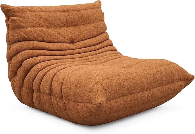 OTDMEL Bean Bag Chair for Adults, Fireside Togo Chair, BeanBag Chairs for Teens with High-Resilience Memory Foam, Non-Slip Base Compression Floor Lounge Sofa for Living Room, Bedroom