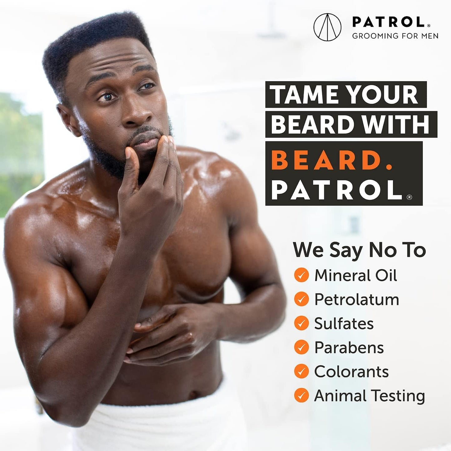 Beard Patrol Men's Beard Oil - Softens, Smooths & Strengthens Beard Growth - Grooming Beard and Mustache Maintenance Treatment -