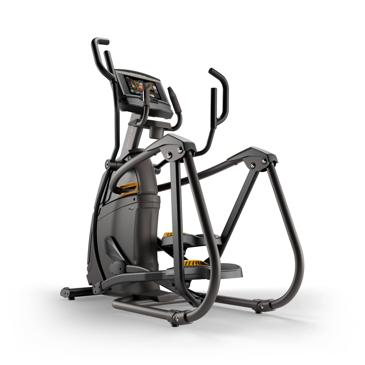 Matrix Fitness A50 Ascent Elliptical with XER | 10" Touchscreen (WiFi+BT) | Low Impact Workouts, Full Body Cardio | Space Saving Compact Design, Suspension Elliptical with Adjustable Incline