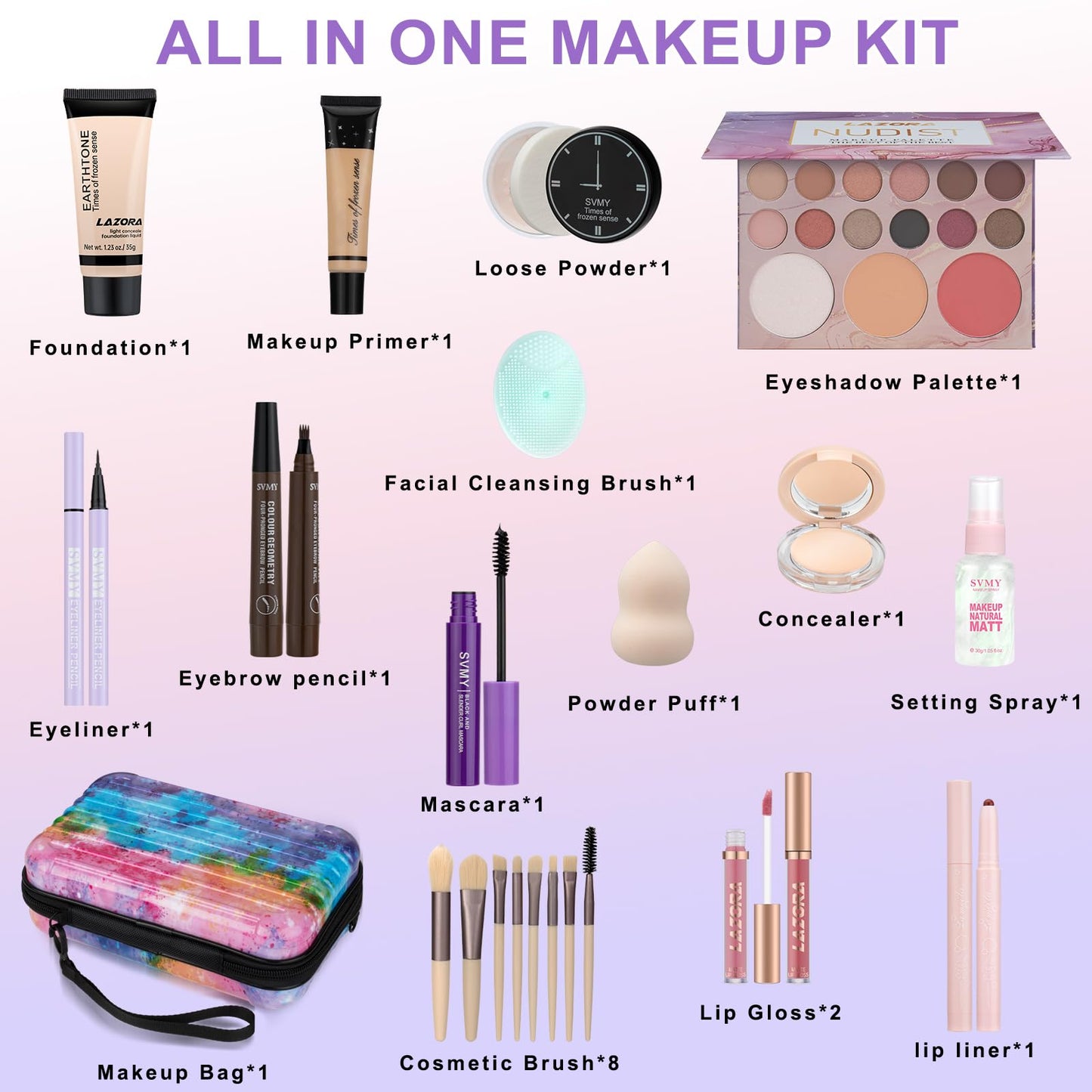 Makeup Kit Makeup Set for Teens & Girls Make Up Sets for Girls 10-12 Makeup Gift Set for Teenagers Makeup kits for Teen Beginner