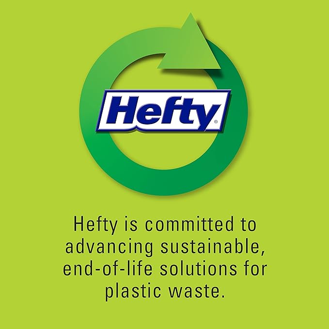 Hefty Flap Tie Small Trash Bags - Clean Burst, 26 Count, Pack of 12