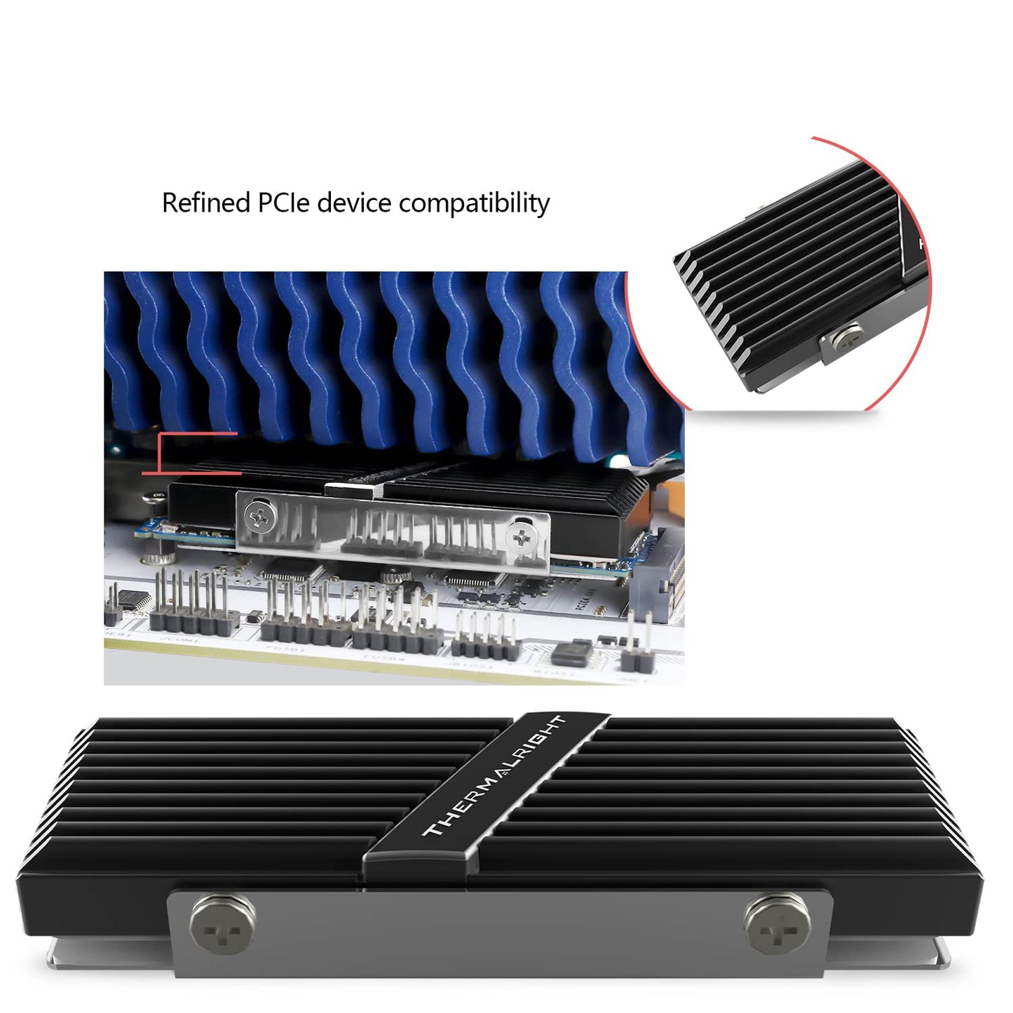 Thermalright Tr-M.2 2280 Type A B 2280 Heatsink For Ssd Cooling M.2 2280 Heatsink Cooler, Aluminum, With 2 Thermal Conductivity,
