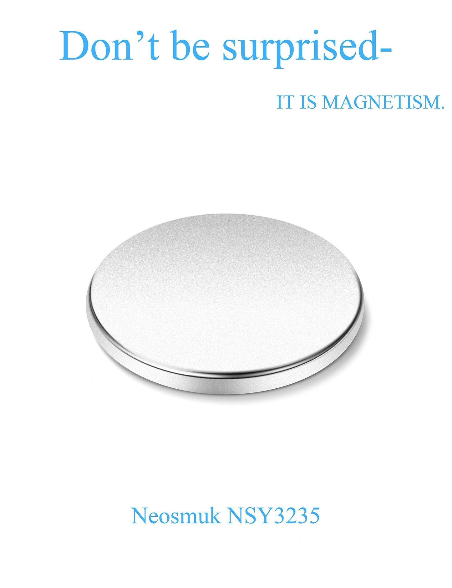 Neosmuk Rare Earth Magnets, Super Strong Magnet Heavy Duty for Craft, Neodymium Magnets with Adhesive Backing for Board, Thin Powerful Large and Industrial Magnets Stick for Cabinet, Refrigerator