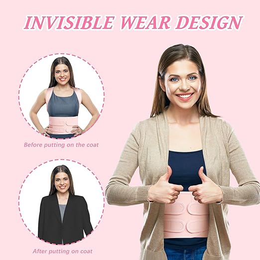 TEE TEA Posture Corrector for Women & Men – Adjustable Back Support Brace for Neck, Shoulder & Spine Muscle Relief – Improve Posture, Comfort & Confidence – Invisible & Comfortable Design (Pink, Small)