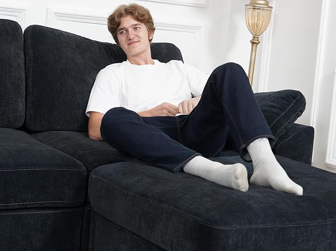 EASE MOOSE Modular Sofa,Oversized U Shape Sectional Modular Sofa,Wide Deep seat Sectional Sofa,FSC Certified Comfortable