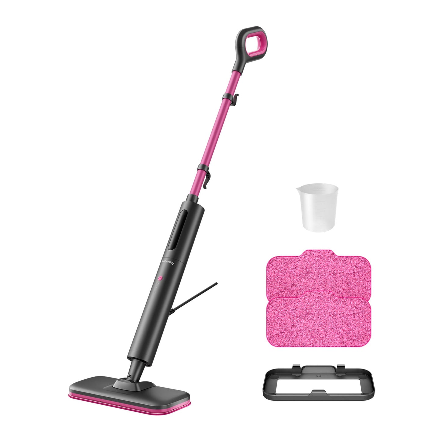 Schenley Steam Mop Cleaner Powerful - 15s Fast Heat-Up, Chemical-Free for Hardwood/Tile/Laminate & Floors/Walls, Washable Pads,
