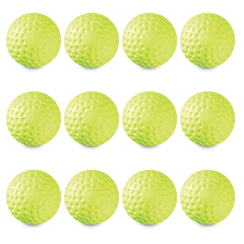 Jugs Sting-Free Dimpled Softballs, Game-Ball™ Yellow (1 Dozen) (11-Inch)