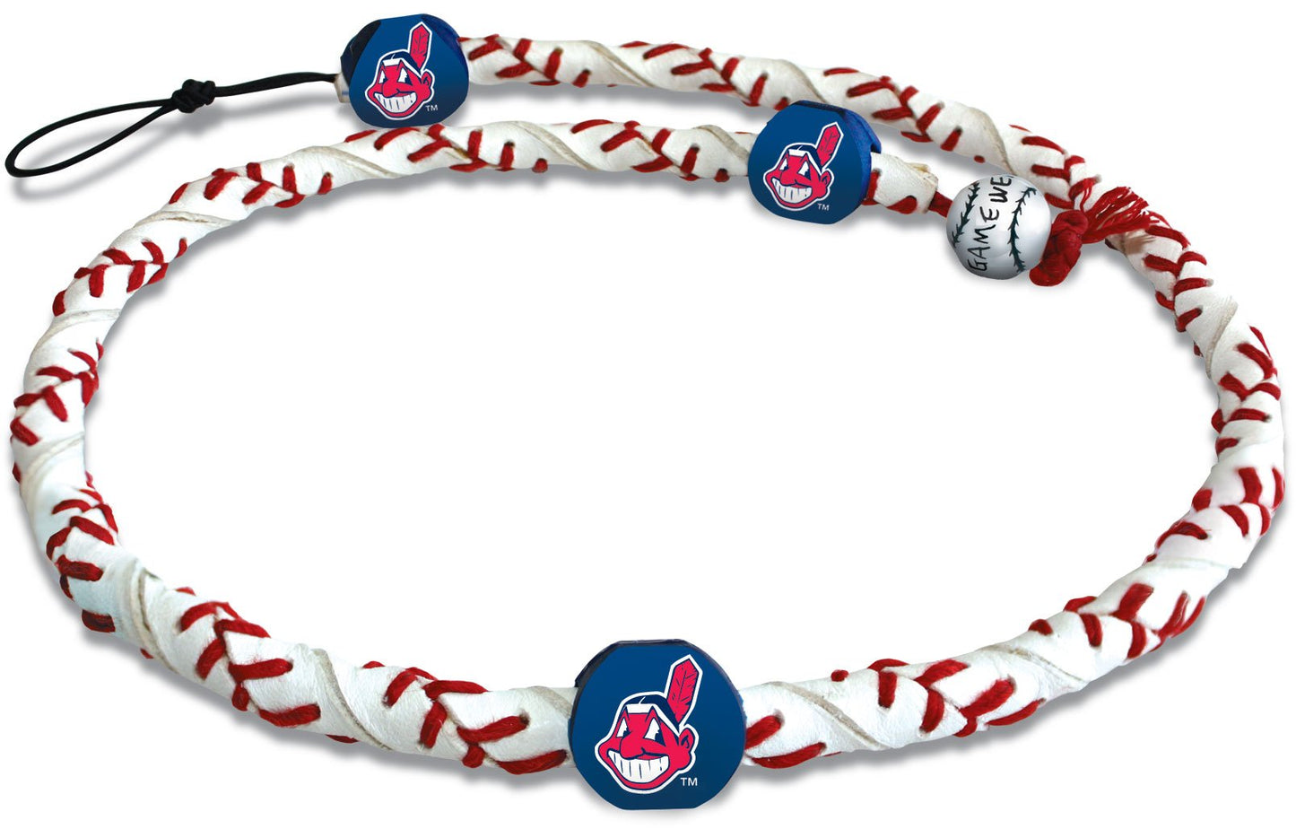 MLB Cleveland Indians Classic Frozen Rope Baseball Necklace