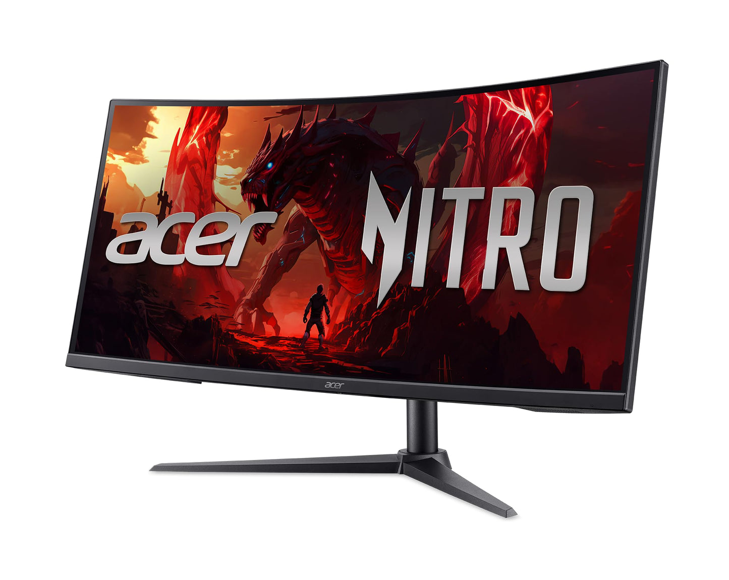 acer Nitro 34” Gaming Monitor | QHD 3440 x 1440 | 1500R 21:9 Curved | AMD FreeSync Premium | 200Hz Refresh Rate | 1ms (VRB) | sRGB 99% | 1 x Display Port 1.4 & 2 x HDMI 2.1 Ports | XZ340CUR X0bmiiphx