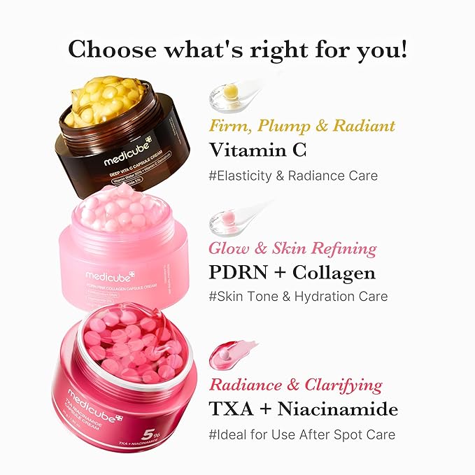 medicube Overnight Renewal Salmon PDRN Duo: Salmon DNA PDRN Pink Peptide Serum and Salmon DNA PDRN Pink Collagen Capsule Cream, Valentines Day Gifts for Her, Skin Care Set