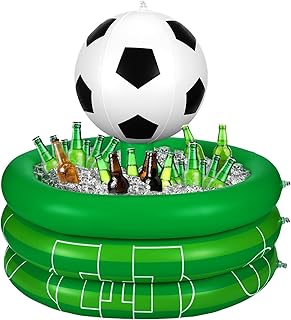 Bencailor Inflatable Cooler Inflatable Football Drink Cooler Toss Game Decoration Rugby Basketball Baseball Blow up PVC Sp...