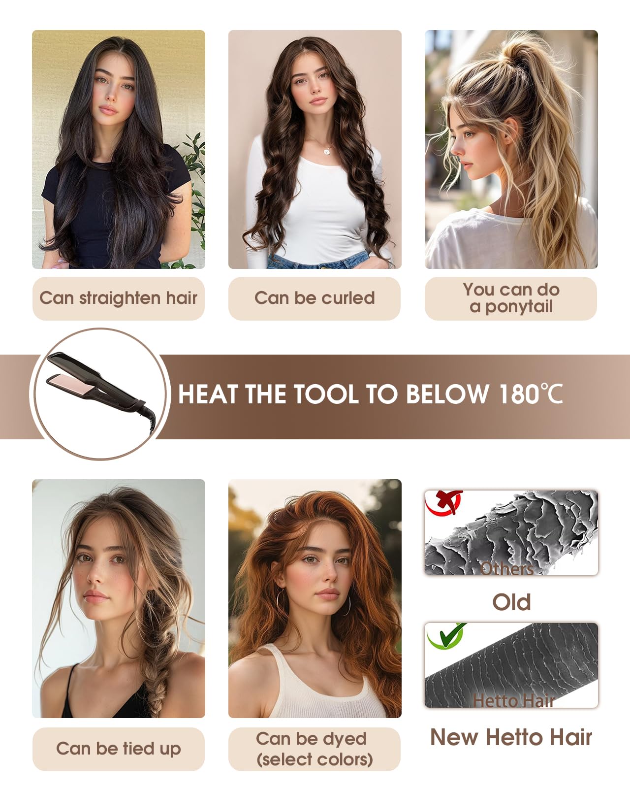 Hetto Weft Hair Extensions Human Hair Blonde Highlighted Sew in Hair Extensions Real Human Hair Ash Blonde Highlights Sew in Wef