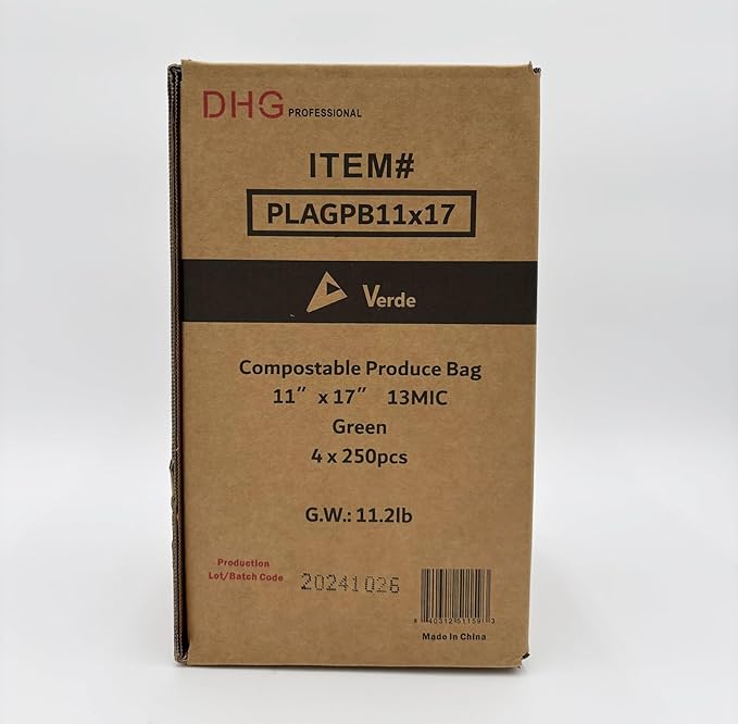 VERDE WINSIGHT Compostable Trash Bags Heavy Duty Extra Thick and Tall Kitchen Food Scrap Waste Bags 1000 Bags, Eco Friendly Biodegradable Trash Liners