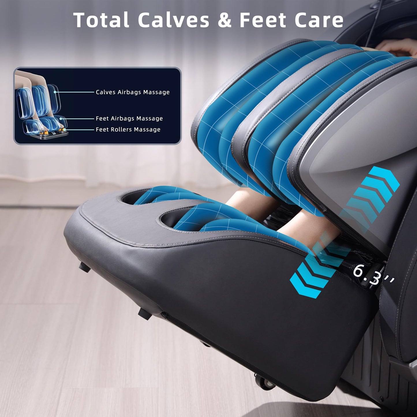 MYTHIA 2026 4D Massage Chair for Home Relaxation– Full Body Zero Gravity Recliner with 55" SL Track, Body Scan, 12 Auto Modes, Heat, Bluetooth App Control & Wireless Charging (A303C Black)