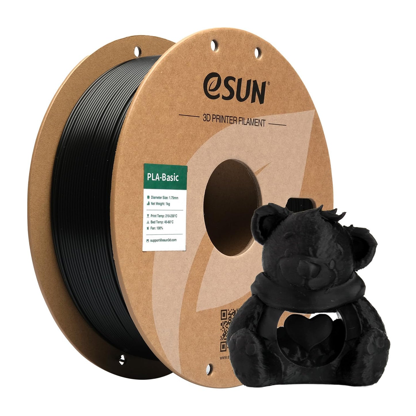 eSUN PLA Basic Filament 1.75mm, 1KG Spool (2.2 LBS) High Speed Printing 3D Printer PLA Filament,Designed for Fast Printing, Beig