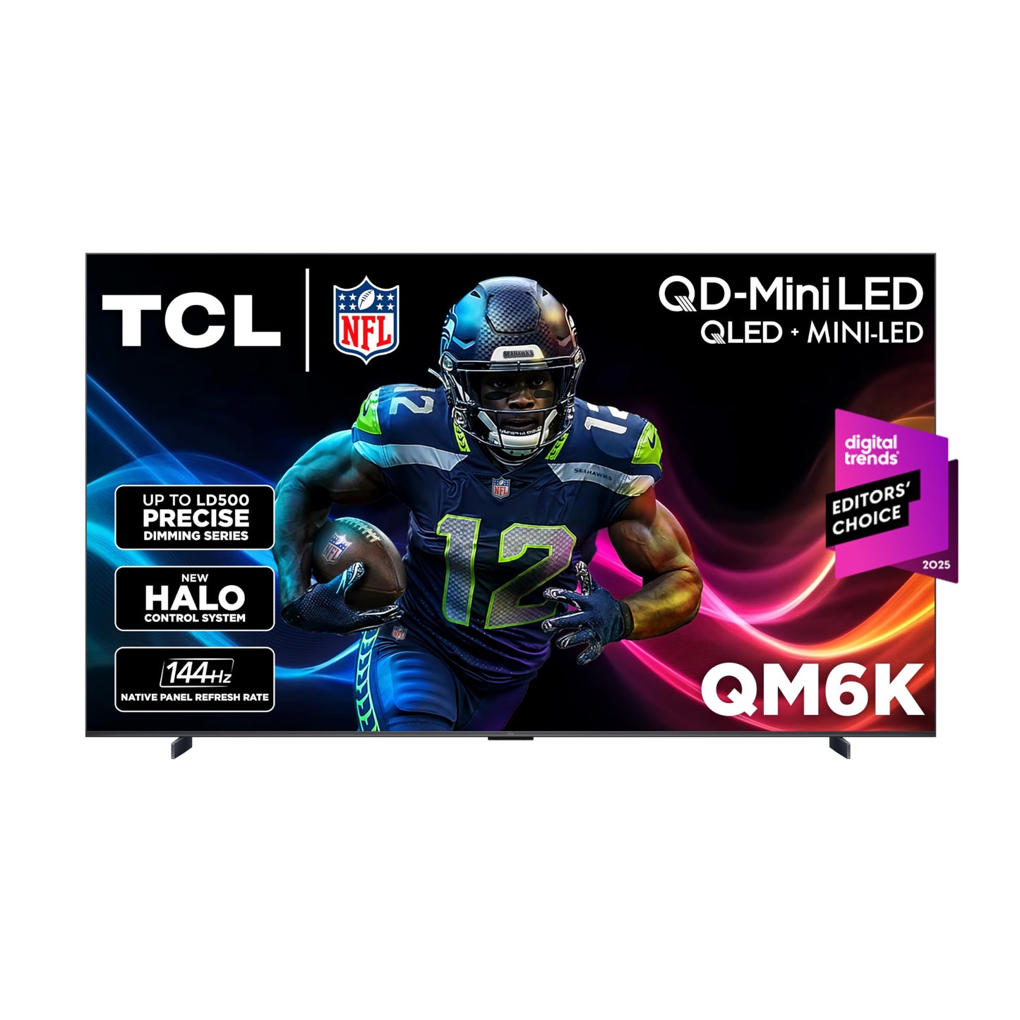 TCL 98 Inch Class QM6K Series | Mini LED QLED 4K HDR | 98QM6K, 2025 Model | 120HZ-144HZ High Brightness Smart Google TV Dolby At