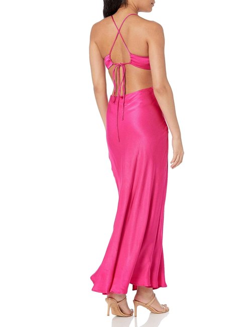 ASTR the label Women's norelle Dress, Fuchsia, L