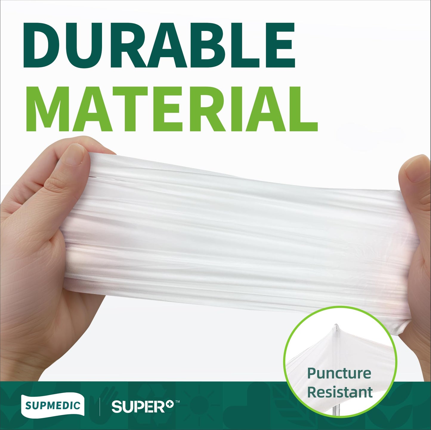 Supmedic Vinyl Disposable Exam Gloves, Clear 4 Mil Powder-Free Latex-Free Medical Food-Safe Cooking Cleaning Glove, 100 Pcs (Medium)