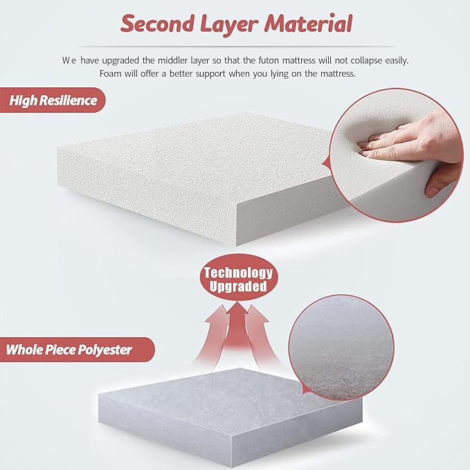 MAXYOYO Bohemian Retro Floor Mattress Vintage Floral Japanese Futon Mattress Roll Up Thicken Sleeping Bed Portable Camping Mattress Floor Lounger Couch Bed Mattress Pad, Queen Size