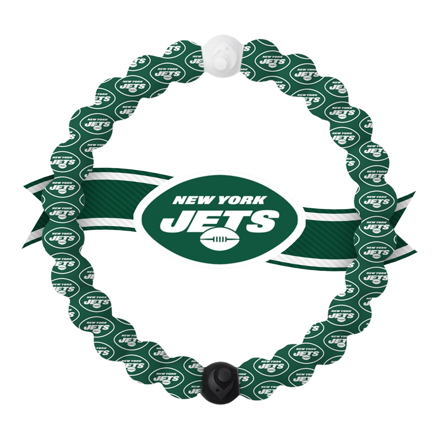 Lokai Silicone Beaded Bracelet for Men & Women, NFL Football Collection - New York Jets, Large - Silicone Jewelry Fashion Bracel