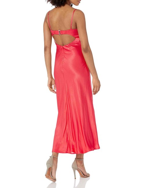 ASTR the label Women's Bellerose Dress, Coral, Large
