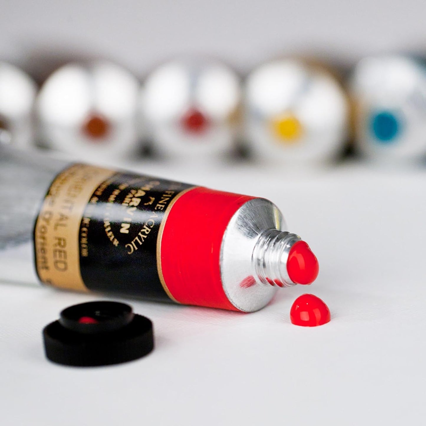 Charvin Extra Fine Professional Acrylic Paint - Saint Remy Yellow, 150ml Tube, Triple-Milled, Lightfast Pigments, Open Stock Artist Acrylic Paints in Nature-Inspired Hues