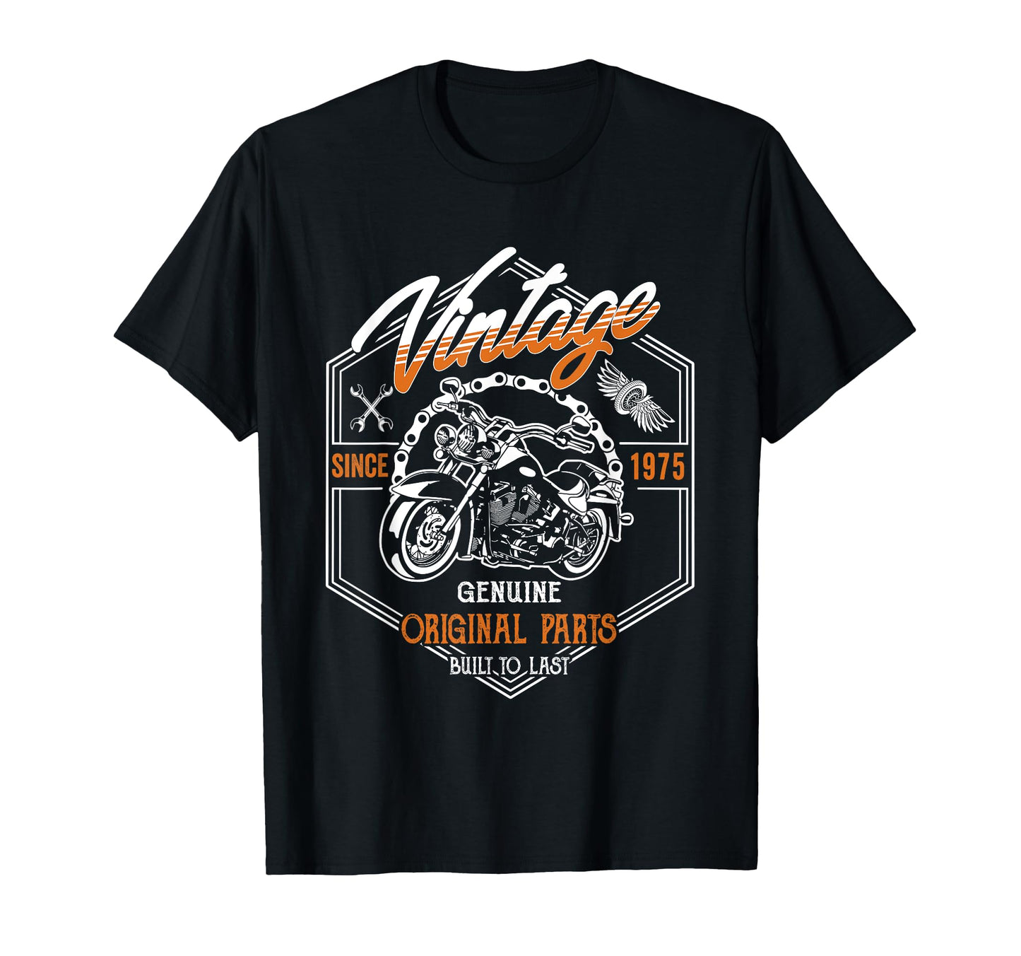 Birthday 1975 Gift Vintage Classic Motorcycle 50 Years T-Shirt