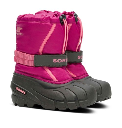 SOREL Children's Flurry Boot - Deep Blush, Tropic Pink - 9