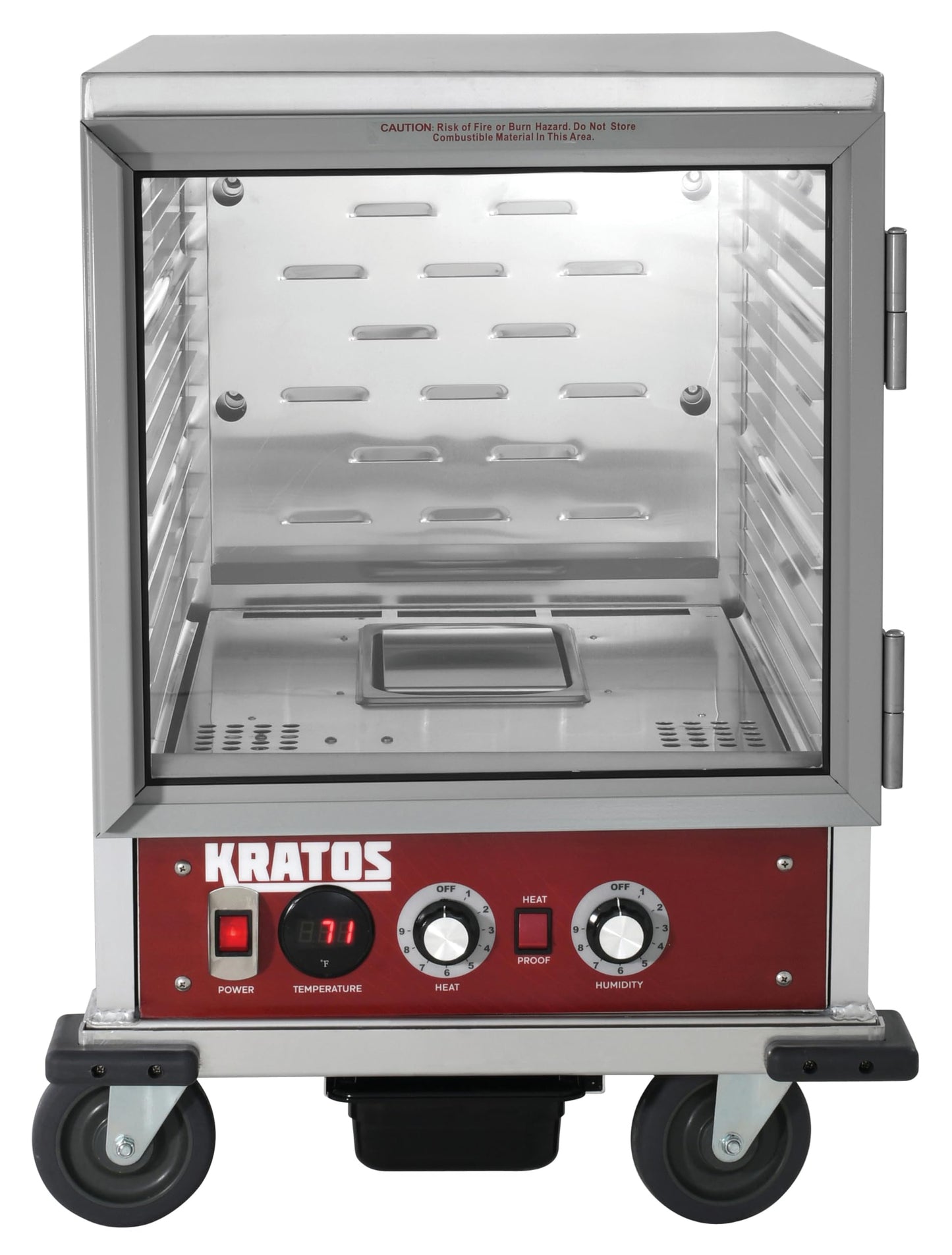 Kratos Half Size Undercounter Commercial Non-Insulated Holding and Proofing Cabinet, Holds 12 Full Size Sheet Pans, 120V, 1440W (28W-154)