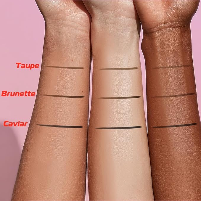 MAKUP Skinny Brow, Ultra Precise Eyebrow Pencil, Creamy, Micro Stroke Pencil Defines to Create Full, Natural Brows Black (Caviar)