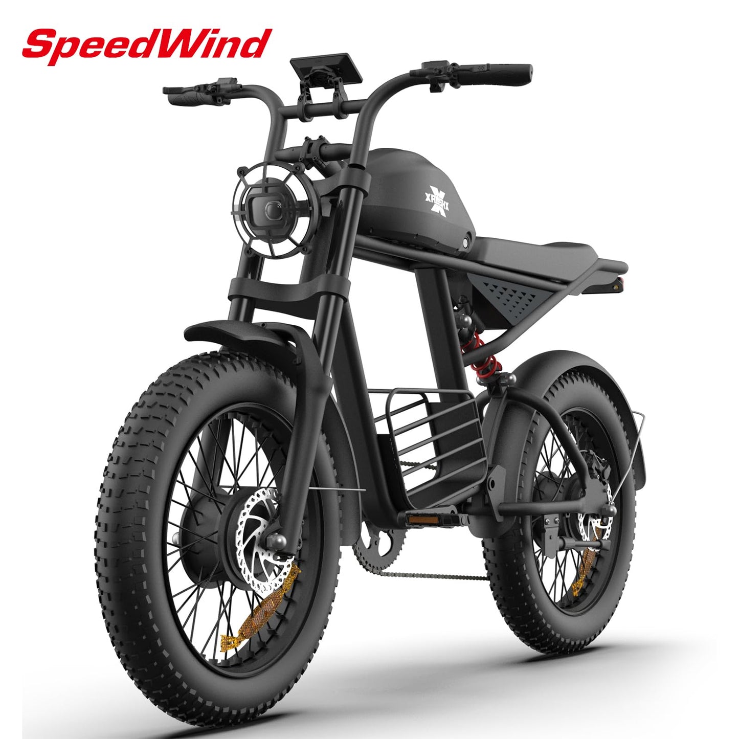 SpeedWind Retro Electric Bike for Adults,1000W-1600W(Peak Power) E Bike for Adults,35MPH Electric Dirt Bike, 20" Fat Tire Adult Electric Bicycle with 48V 18.9AH Battery, 7 Speed E Bikes