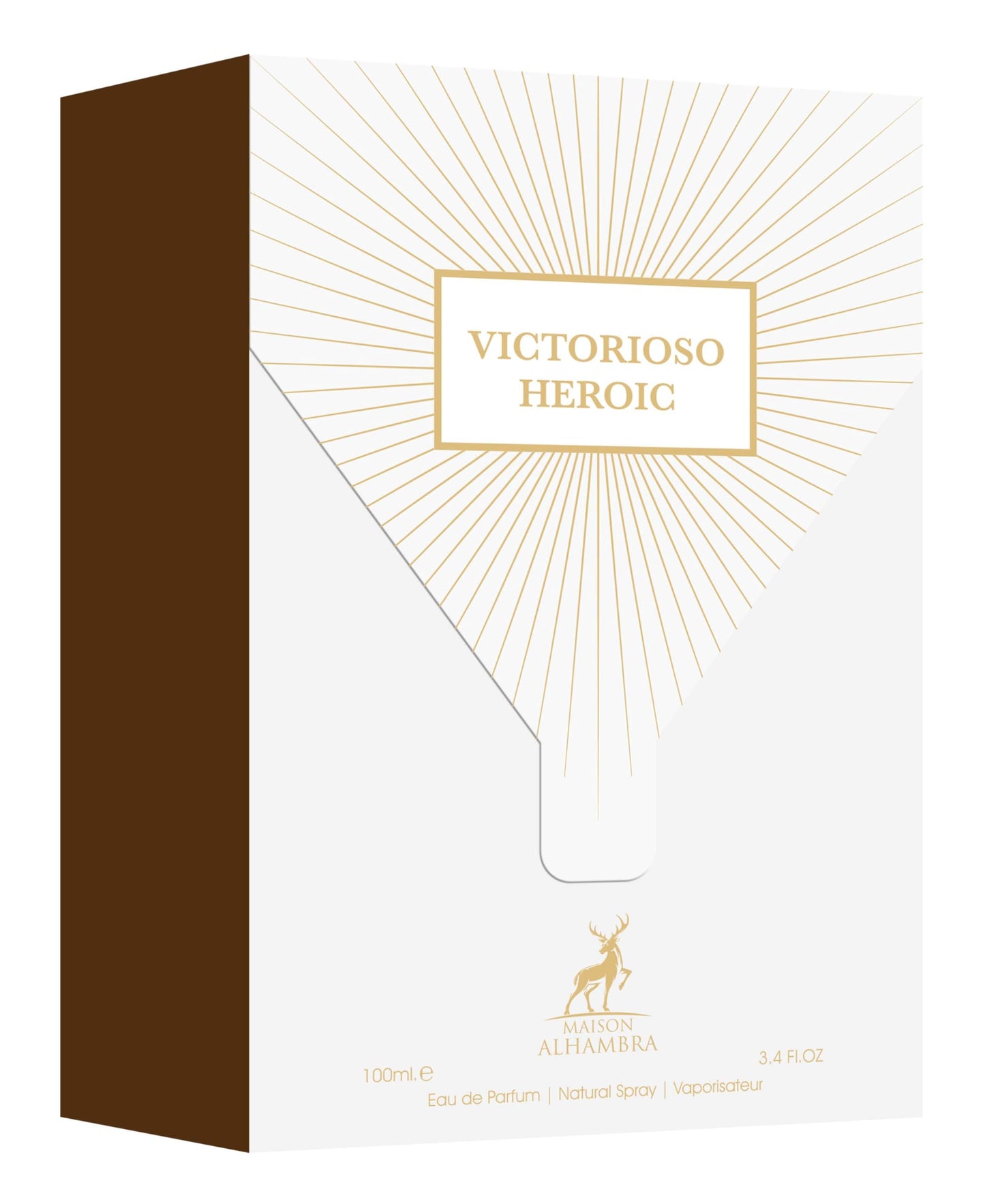 Maison Alhambra Victorioso Heroic for Men Eau de Parfum Spray, 3.4 Ounce / 100 ml