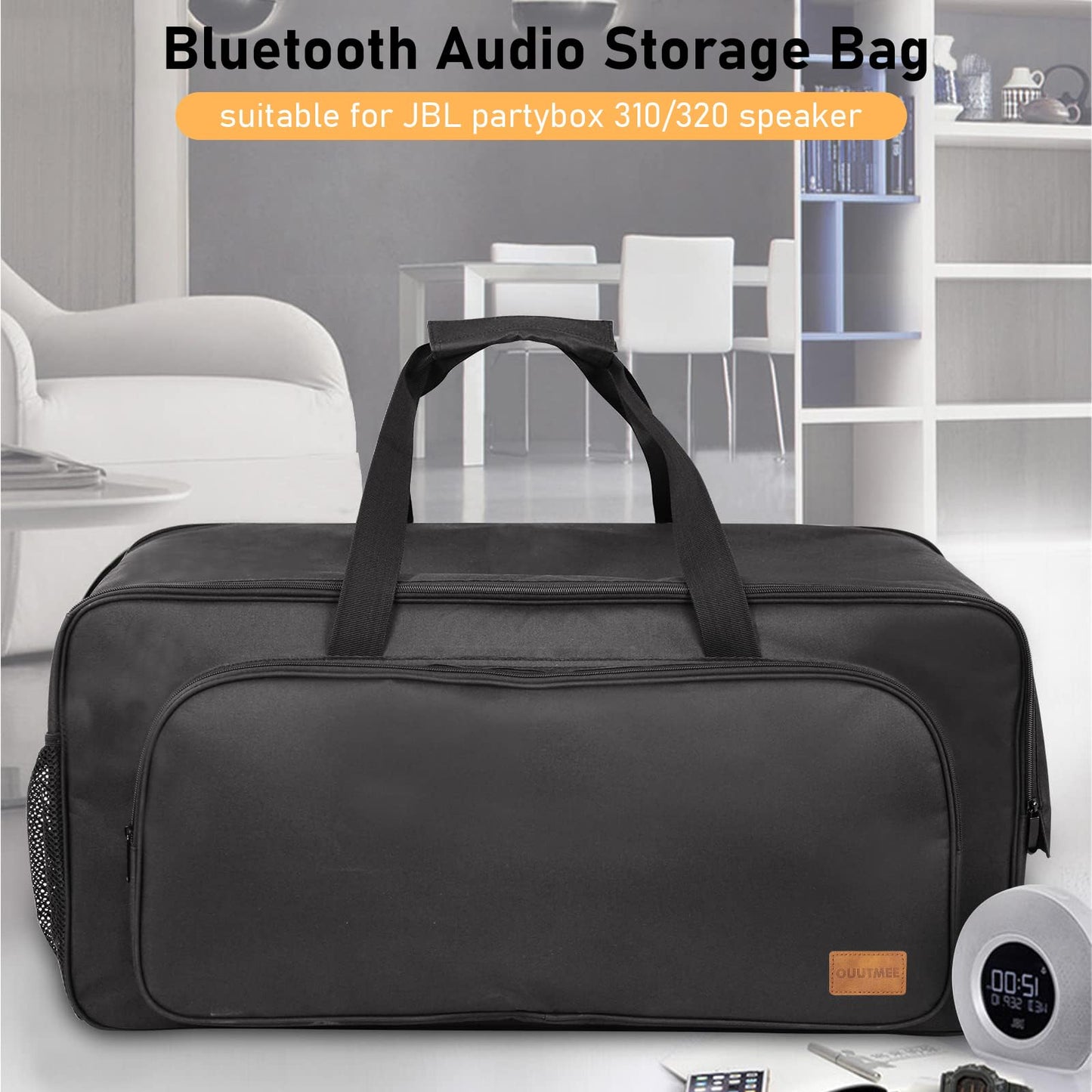 Ouutmee 28.3 13.8 15.1 Speaker Tote Bag Compatible With Jbl Party Box 310/320 Multifunctional Storage Case