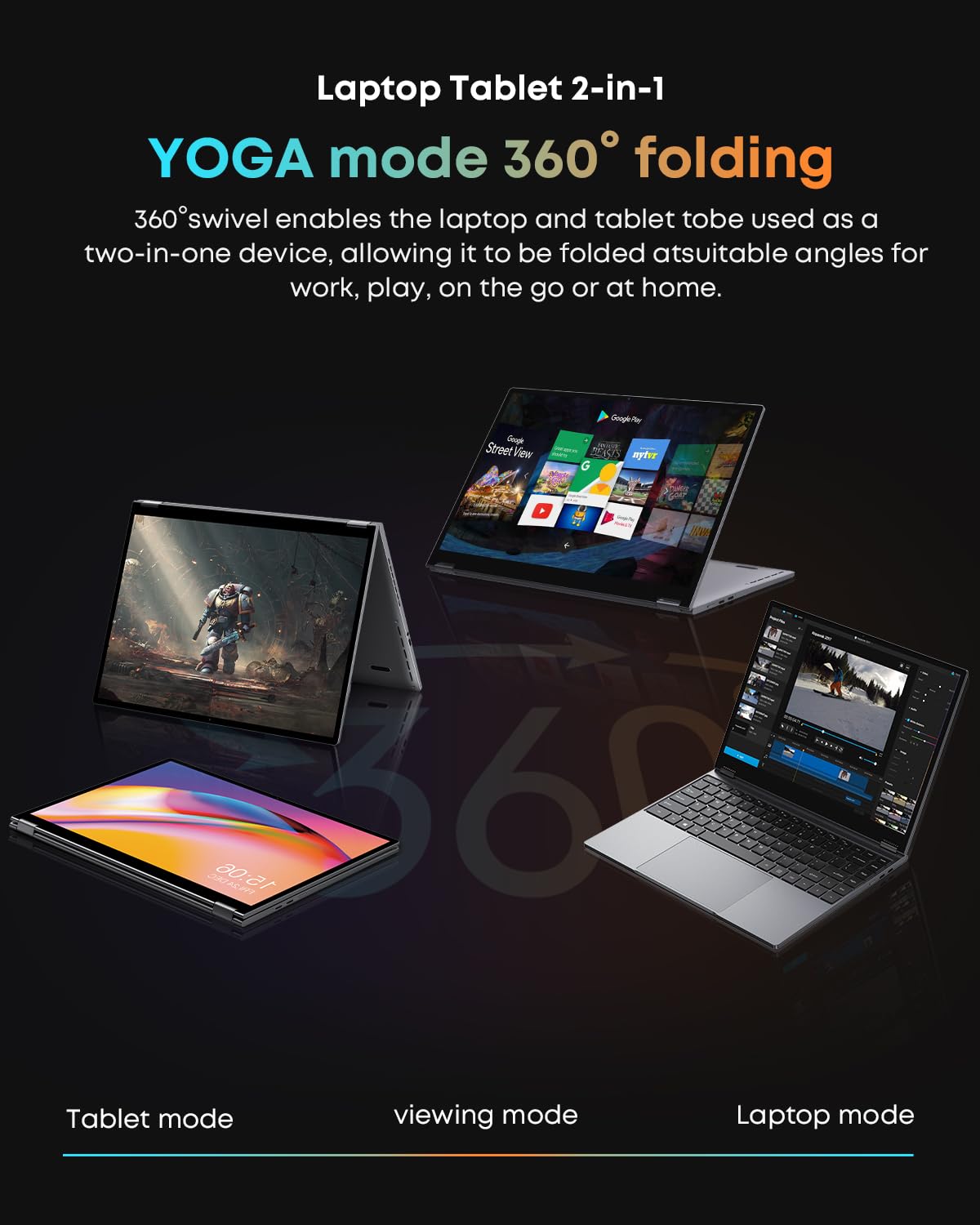 Chuwi Freebook 2-In-1 Laptop 13.4 , 16Gb Lpddr5 Ram 512Gb Ssd, Intel N150(Up To 3.6Ghz), Fhd 2520 * 1680, 2Tb Ssd Expand, Win
